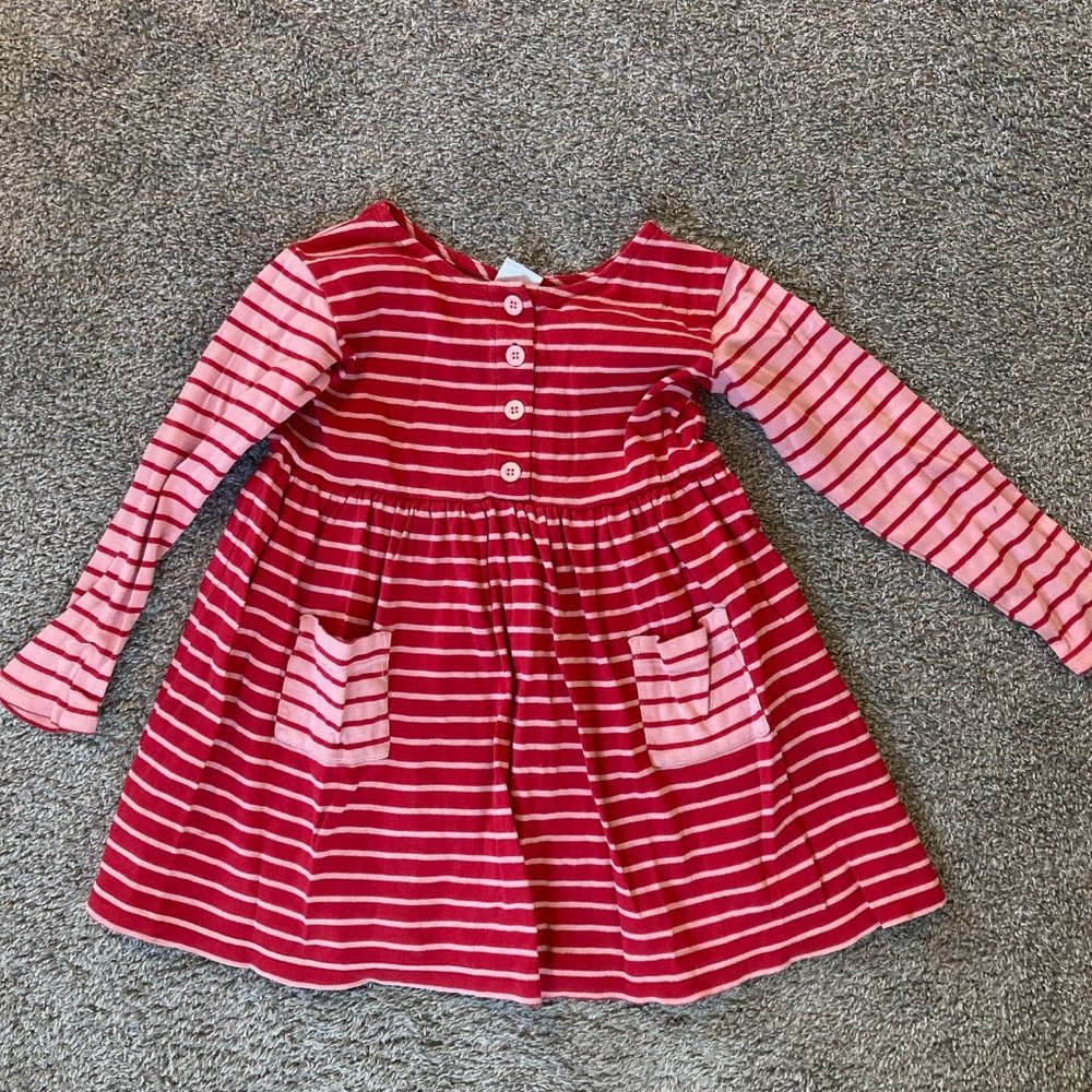 Vintage Hanna Andersson Long Sleeve Dress Size 110 (5)